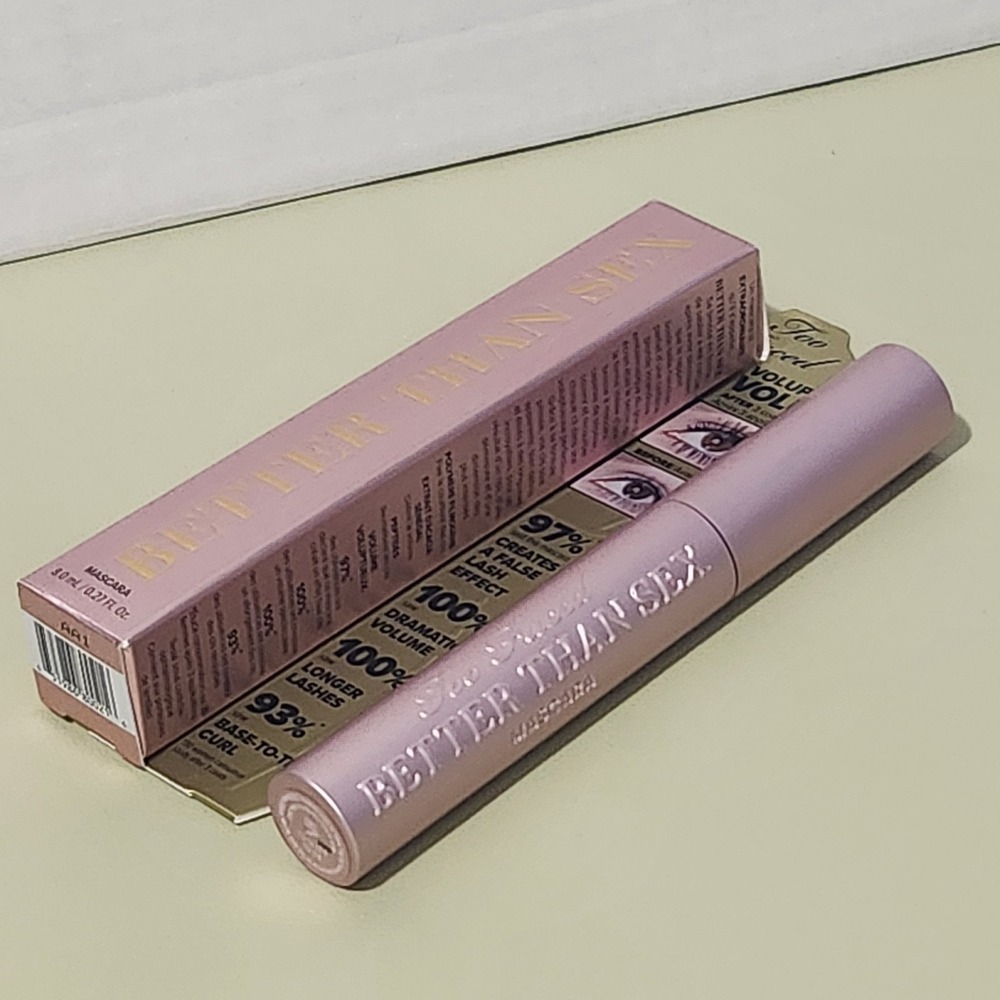 Too Faced Better Than Sex Volumizing Mascara Black .27 oz Full Size NIB - Picture 2 of 7